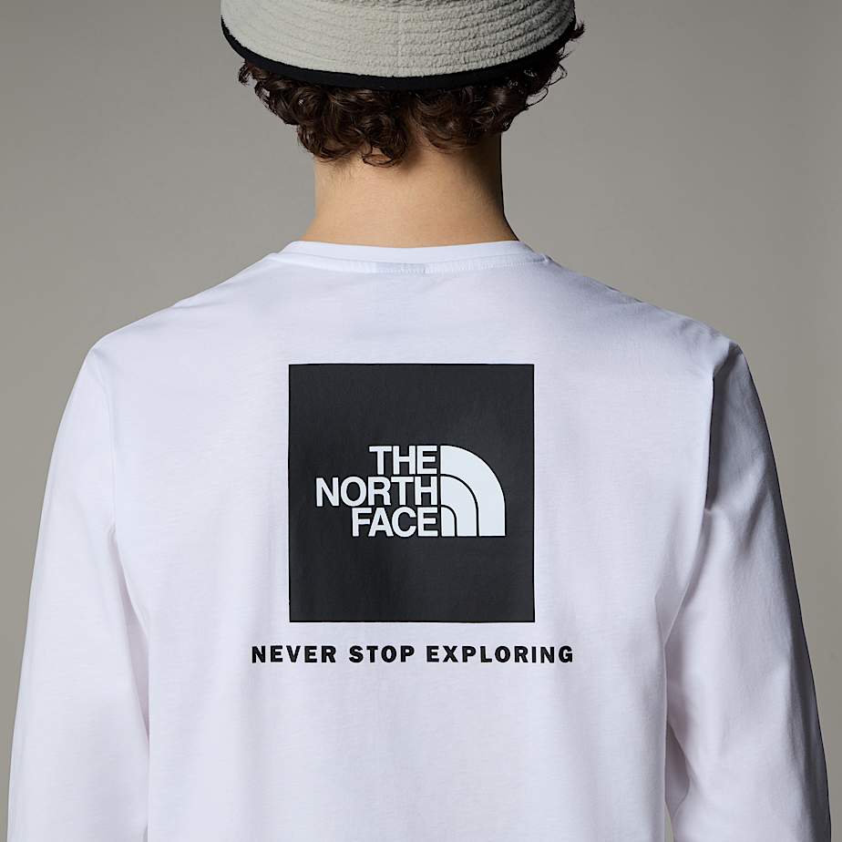 The North Face Redbox Long-Sleeve T-shirt Herr Vita | NF0A96R7N