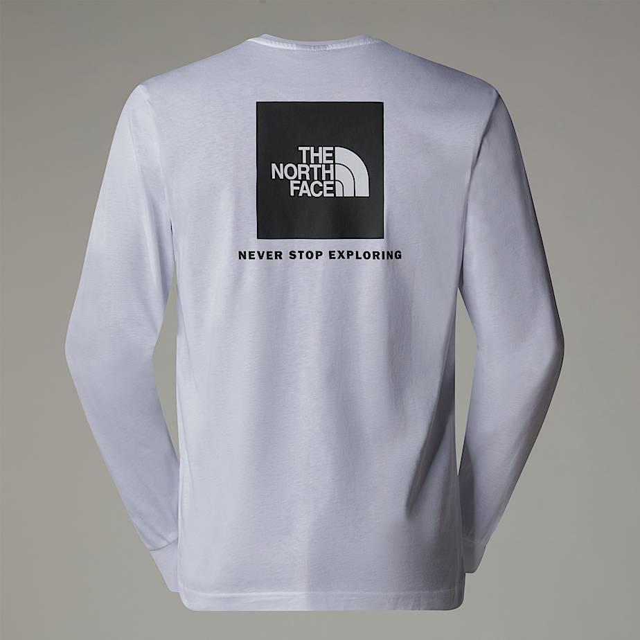 The North Face Redbox Long-Sleeve T-shirt Herr Vita | NF0A96R7N