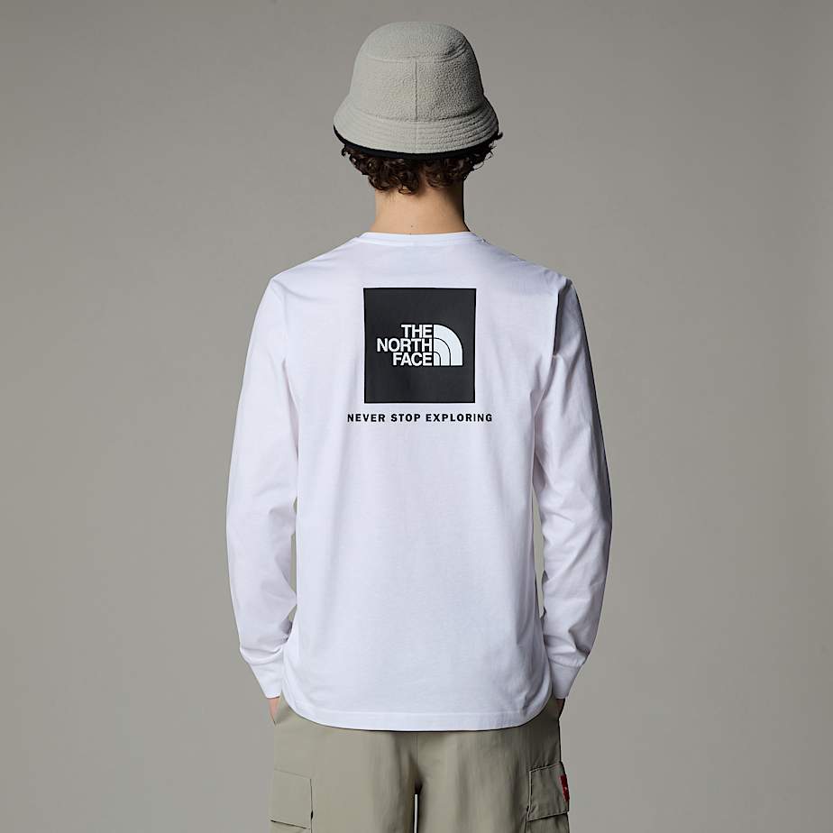 The North Face Redbox Long-Sleeve T-shirt Herr Vita | NF0A96R7N