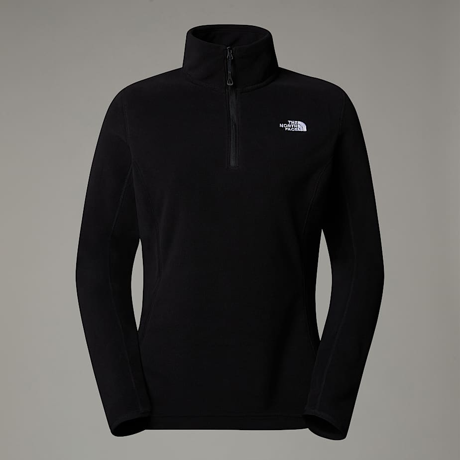 The North Face Resolve 1/4 Zip Fleece Pullover Dam Svarta | NF0A61J0W