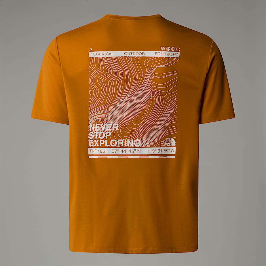 The North Face Topographic Foundation T-shirt Herr Orange | NF0A47L8U