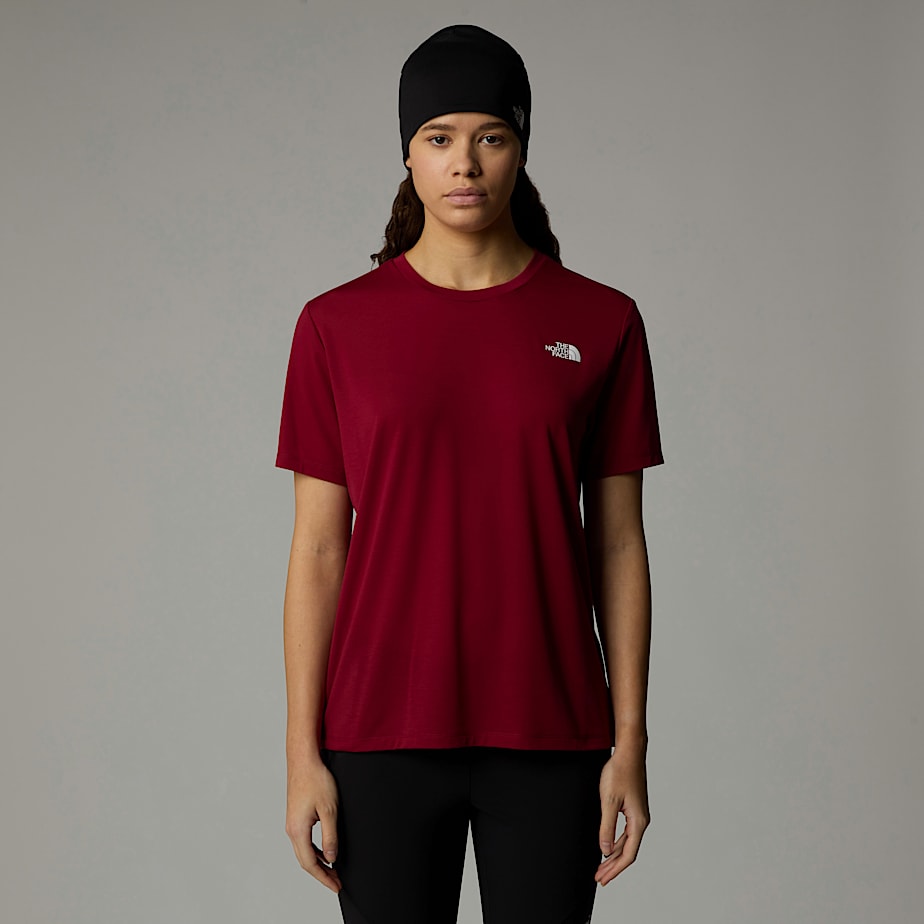 The North Face Topographic Foundation T-shirt Dam Röda | NF0A45K7M