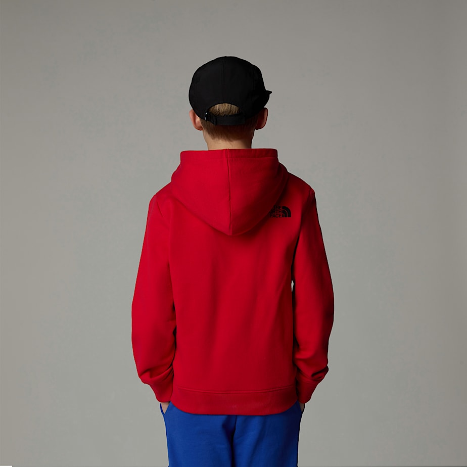 The North Face Topographic Hoodie Barn Röda | NF0A58I9F