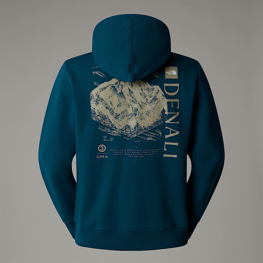 The North Face Topographic Hoodie Herr Marinblå | NF0A62W6H