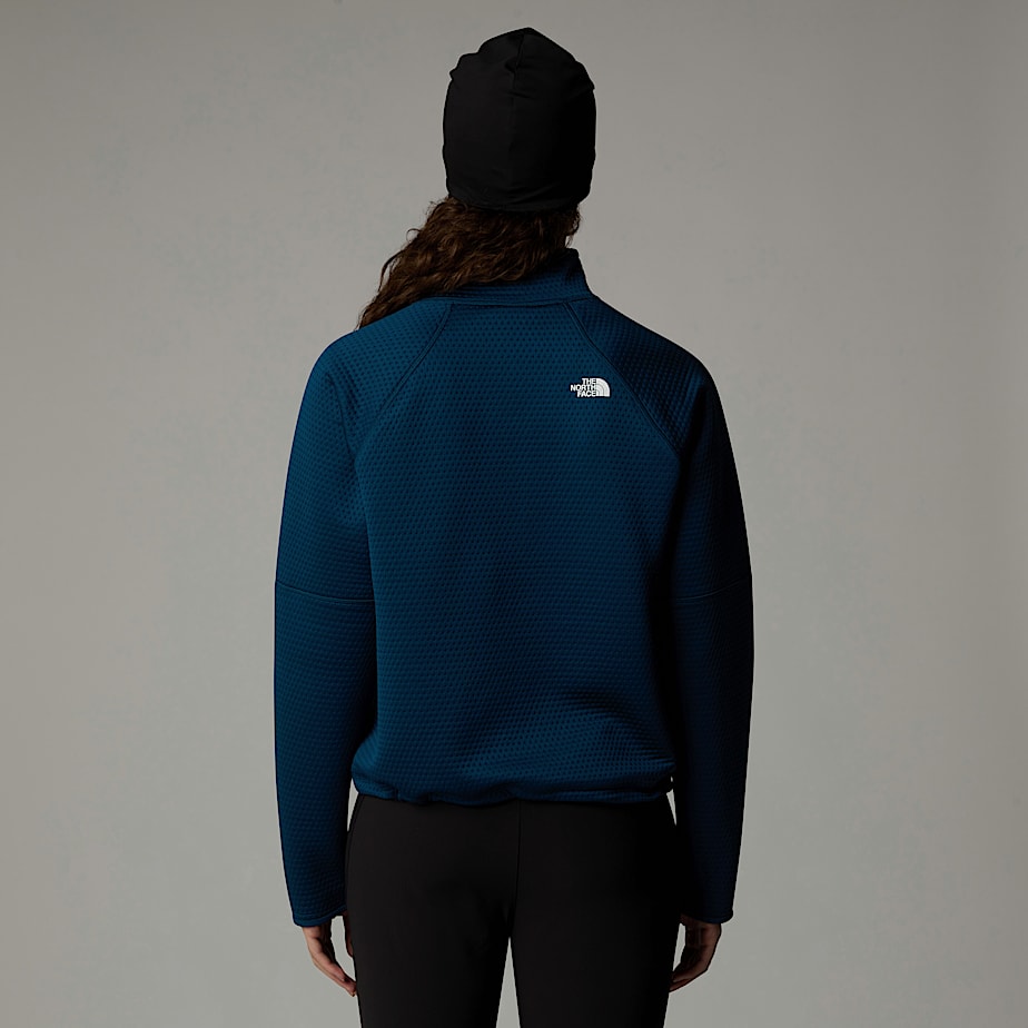 The North Face Vertical Thermal 1/4 Zip Fleece Pullover Dam Marinblå | NF0A10Y6D