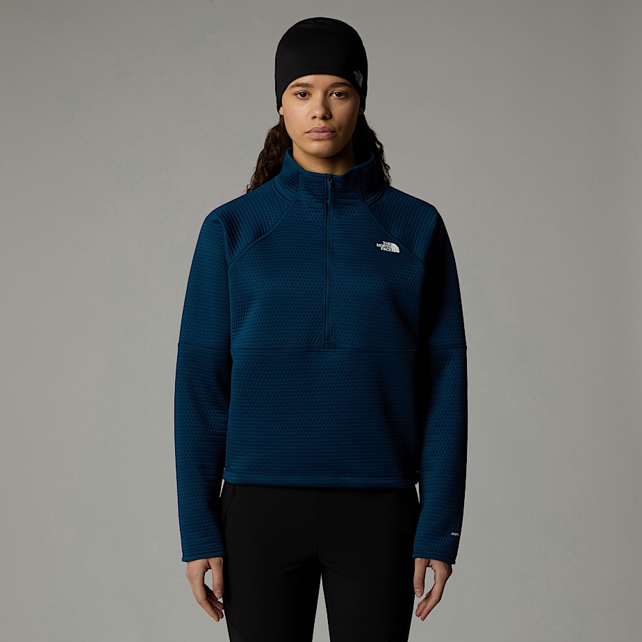 The North Face Vertical Thermal 1/4 Zip Fleece Pullover Dam Marinblå | NF0A10Y6D