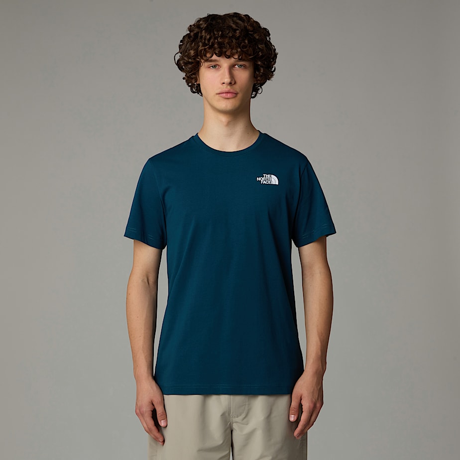 The North Face Vertical T-shirt Herr Marinblå | NF0A15U4T