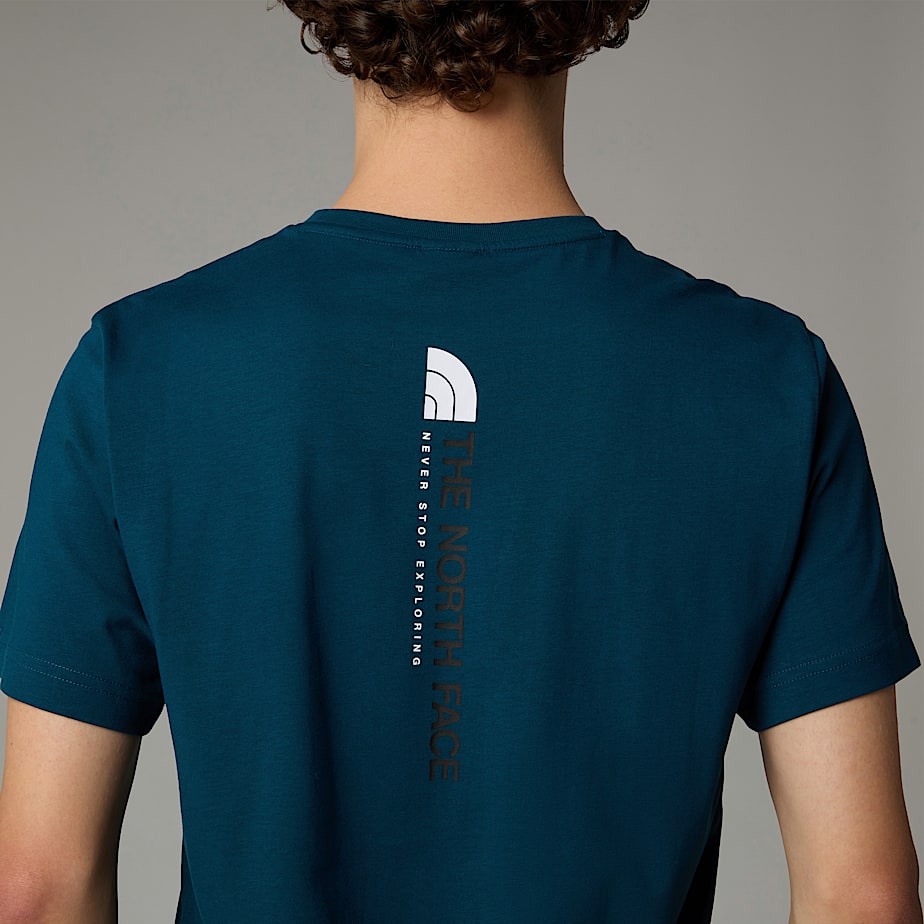 The North Face Vertical T-shirt Herr Marinblå | NF0A15U4T